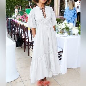 La Ligne La Boheme Lace-Up Midi‎ Maxi Dress